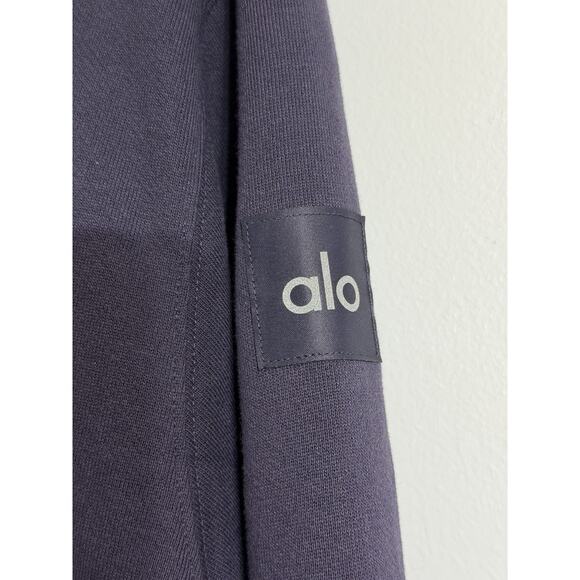 NEW Alo Yoga Make Waves Hoodie Italian Plum Tonal MEDIUM M Unisex Mens Womens - Picture 3 of 5